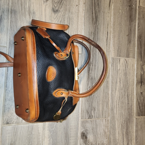 Dooney & Bourke Black and Brown Satchel - Picture 1 of 11